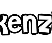 Coloriage Pr&eacute;nom Kenzi