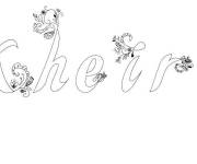 Coloriage Pr&eacute;nom Kheira