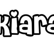 Coloriage Pr&eacute;nom Kiara