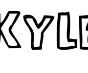 Coloriage Pr&eacute;nom Kyle