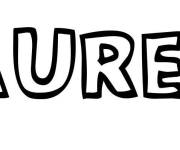 Coloriage Pr&eacute;nom Laureen