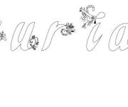 Coloriage Pr&eacute;nom Lauriana