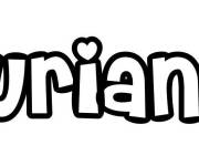 Coloriage Pr&eacute;nom Laurianne