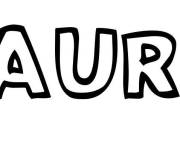 Coloriage Pr&eacute;nom Lauris