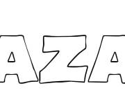 Coloriage Pr&eacute;nom Lazar