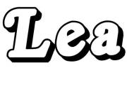 Coloriage et dessins gratuit Pr&eacute;nom Lea à imprimer