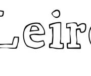 Coloriage Pr&eacute;nom Leire