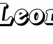 Coloriage Pr&eacute;nom Leon