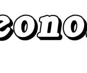 Coloriage Pr&eacute;nom Leonore