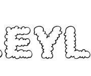 Coloriage Pr&eacute;nom Leyla