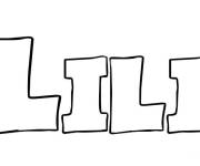 Coloriage et dessins gratuit Pr&eacute;nom Lili à imprimer