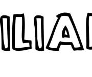 Coloriage Pr&eacute;nom Lilian