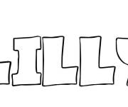 Coloriage Pr&eacute;nom Lilly