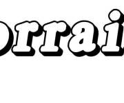 Coloriage Pr&eacute;nom Lorraine