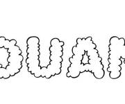 Coloriage Pr&eacute;nom Louann