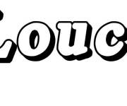 Coloriage Pr&eacute;nom Louca