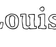 Coloriage Pr&eacute;nom Louise