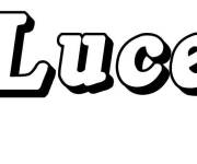 Coloriage Pr&eacute;nom Luce