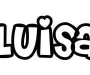 Coloriage Pr&eacute;nom Luisa