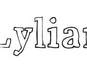 Coloriage Pr&eacute;nom Lylian