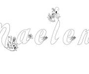 Coloriage Pr&eacute;nom Maelenn