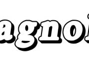 Coloriage Pr&eacute;nom Magnolia