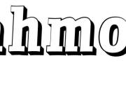 Coloriage Pr&eacute;nom Mahmoud
