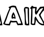 Coloriage Pr&eacute;nom Maika
