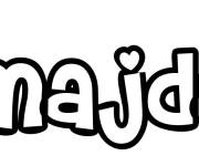 Coloriage Pr&eacute;nom Majda