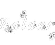 Coloriage Pr&eacute;nom Malaury