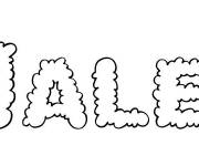 Coloriage Pr&eacute;nom Malek