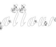 Coloriage Pr&eacute;nom Mallaurie