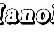 Coloriage Pr&eacute;nom Manolo