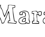 Coloriage Pr&eacute;nom Mara