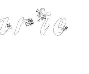 Coloriage Pr&eacute;nom Marie eve