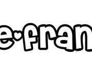 Coloriage Pr&eacute;nom Marie francoise