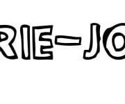 Coloriage Pr&eacute;nom Marie joelle