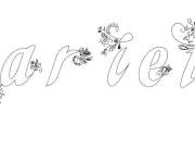 Coloriage Pr&eacute;nom Marietou