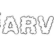Coloriage Pr&eacute;nom Marvin