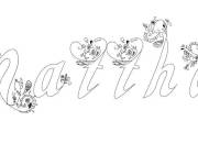 Coloriage Pr&eacute;nom Matthis