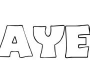 Coloriage Pr&eacute;nom Mayeul