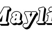 Coloriage Pr&eacute;nom Maylis