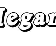 Coloriage Pr&eacute;nom Megane