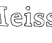 Coloriage Pr&eacute;nom Meissa