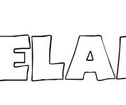 Coloriage Pr&eacute;nom Melany