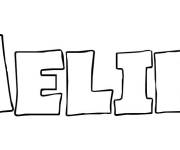 Coloriage Pr&eacute;nom Melike