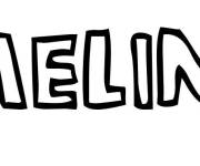 Coloriage Pr&eacute;nom Meline