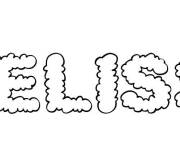 Coloriage Pr&eacute;nom Melissa