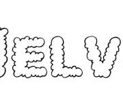 Coloriage Pr&eacute;nom Melvil