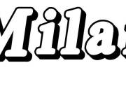 Coloriage Pr&eacute;nom Milan
